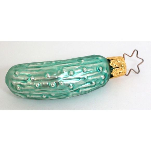 ANTIQUE GERMAN LOT 6 FISH CORN CUCUMBER TOMATO PINEAPPLE CHRISTMAS ORNAMENTS - Picture 6 of 13